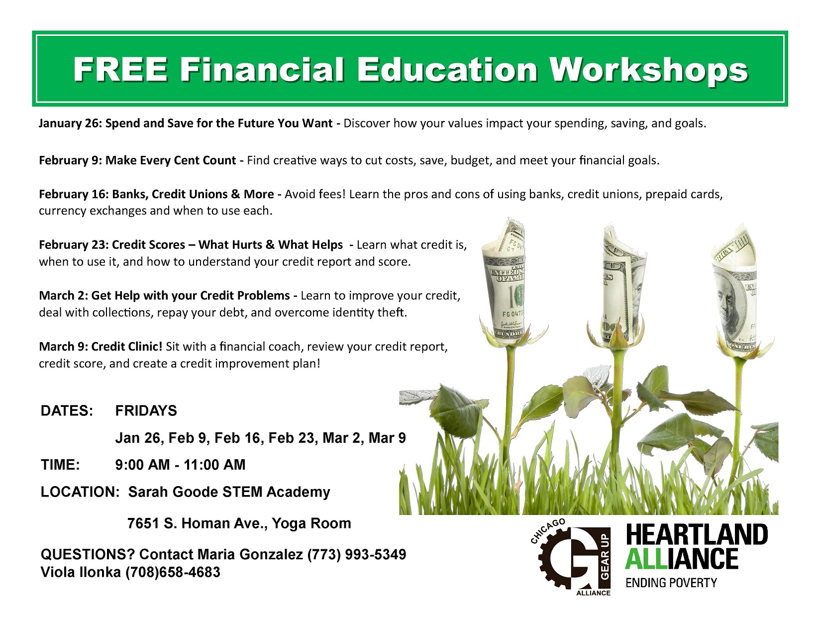 FREE Financial Education Workshops