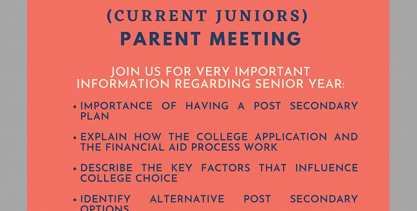Current Juniors Parent Meeting