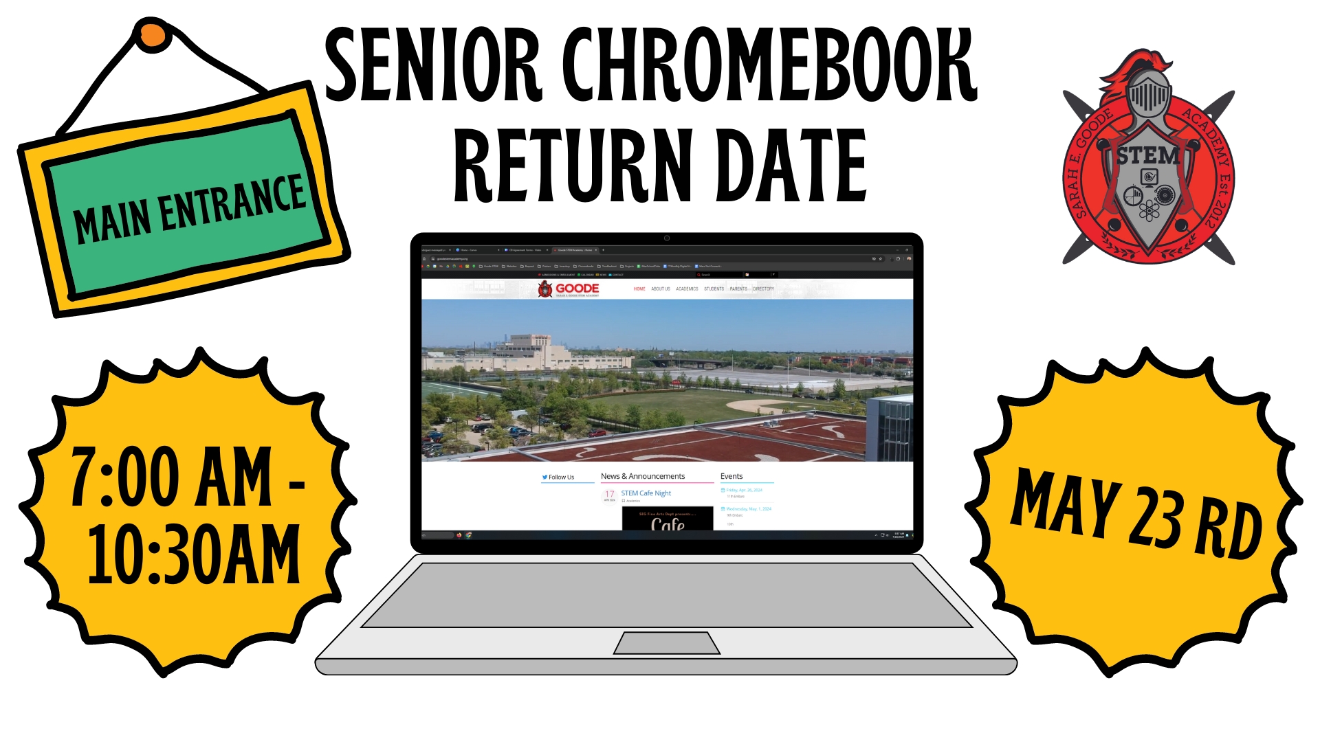 Important Chromebook Return Information for Seniors